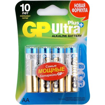 Батарейка GP ультра плюс 15G-2CR AA 4шт
