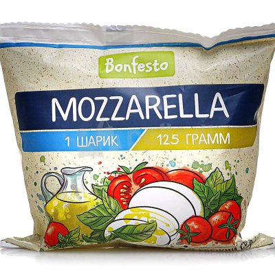 Сыр Моцарелла Bonfesto 125г в воде