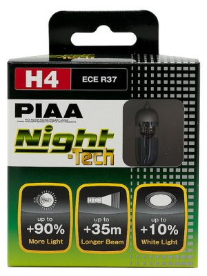 Лампа накаливания PIAA BALB NIGHT TECH 3600K HE-820 (H4)
          Артикул: HE-820-H4