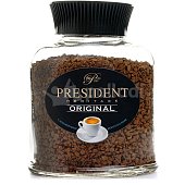 Кофе Президент 90г растворимый с добавлением молотого