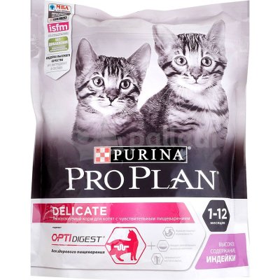 Корм Purina Pro Plan 400г для котят с чувствительным пищеварением индейка 