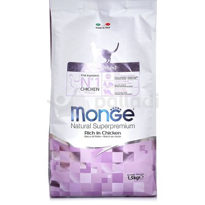 Monge Cat Sterilised Корм для стерилизованных кошек  Курица 1,5кг