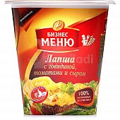 Лапша Бизнес Меню 105г говядина, томаты, сыр