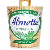 Сыр творожный Almette 150г с зеленью