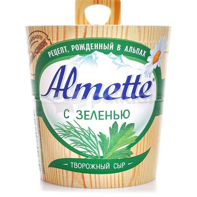 Сыр творожный Almette 150г с зеленью