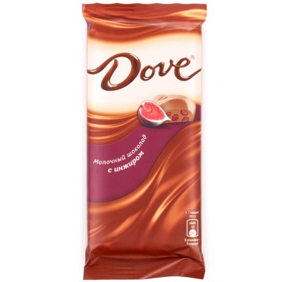 Шоколад Dove молочный  90г с инжиром
