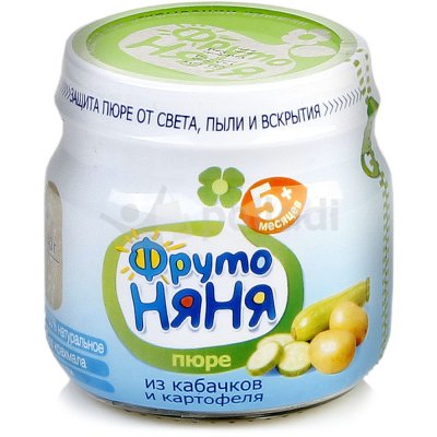 Пюре Фруто Няня 80г кабачки и картофель