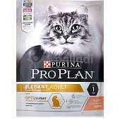 Корм Purina Pro Plan 400г для взрослых кошек для кожи и шерсти с лососем