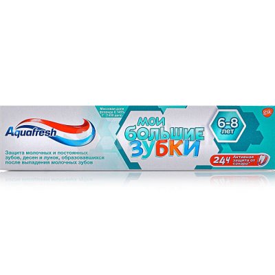 Зубная паста AQUAFRESH Мои большие зубки 6+ 50 мл