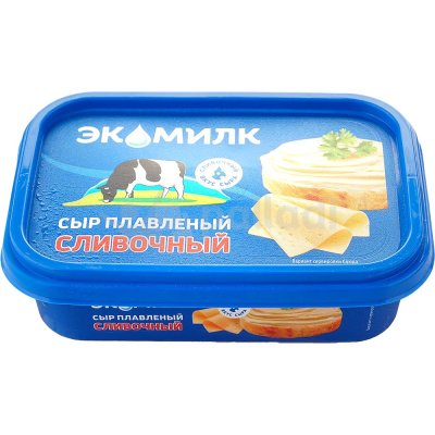Сыр плавленый Экомилк 200г сливочный 