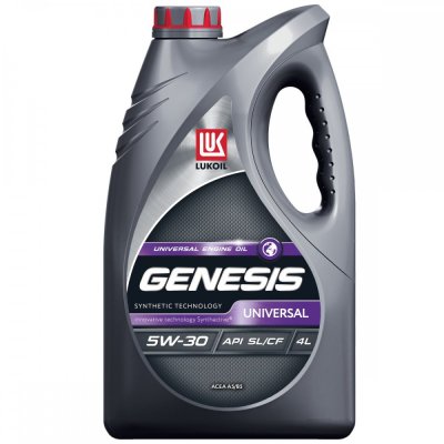 Масло моторное 5W30 SL/CF A5/B5 LUKOIL GENESIS UNIVERSAL 4л синтетическое
          Артикул: 3148621