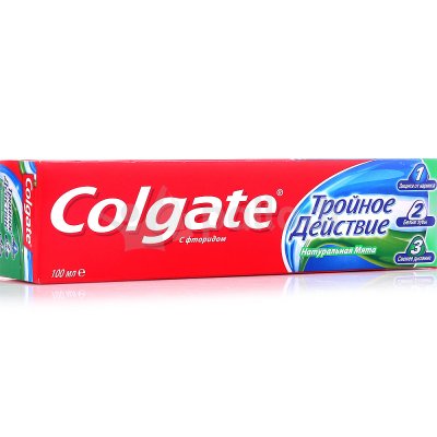 Зубная паста Colgate Тройное действие с фтором и кальцием 100мл