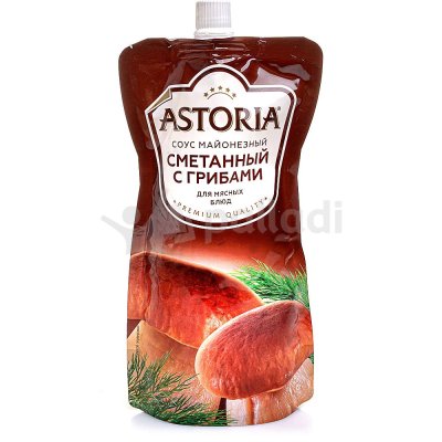 Соус Астория 233г Сметанный с грибами дой/пак