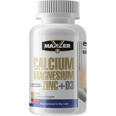 Maxler Calcium Magnesium Zinc + D3 (90 таб)