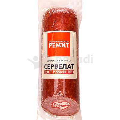 РЕМИТ Сервелат ГОСТ 400г колбаса варенокопченая