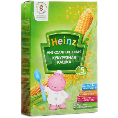 Каша Хайнц 200г кукурузная низкоаллергенная с 5 месяцев