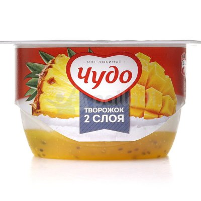 Творожок фруктовый Чудо 4% 100г Гавайский микс