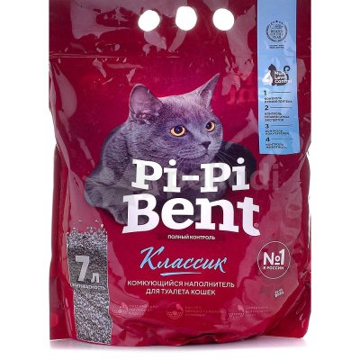 Наполнитель для кошек комкующийся Pi-Pi- Bent Классик 3кг