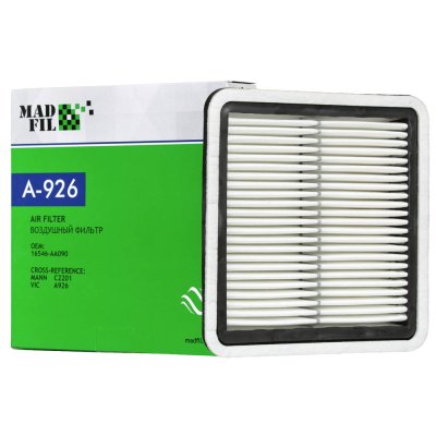 Фильтр воздушный MADFIL A-926  (OEM 16546-AA090)
          Артикул: A-926
