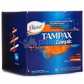 Тампоны TAMPAX Compak с аппликатором super plus 16шт