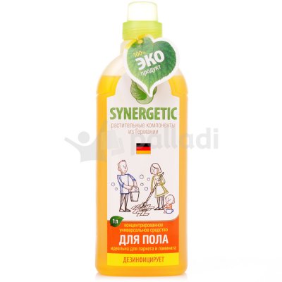 ЭКО средство для мытья полов SYNERGETIC универсальное 1л