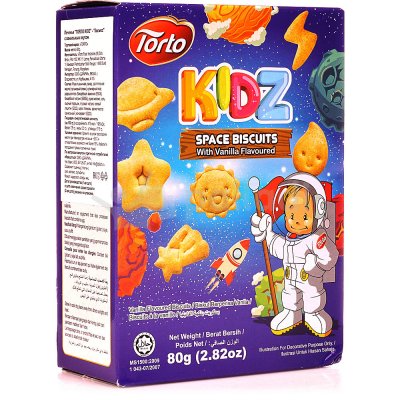 Печенье Torto Kids Космос 80г с ванильным вкусом