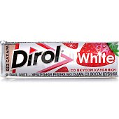 Dirol White со вкусом клубники без сахара 13,5 г