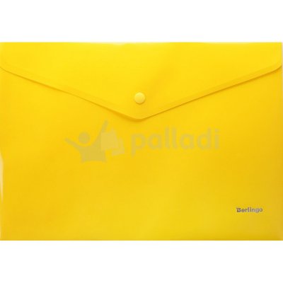 Папка-конверт А4 на кнопке Berlingo Starlight AKk_04107 желтый