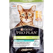 Корм Purina Pro Plan 85г для взрослых стерилизованных кошек с курицей