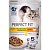 Корм Perfect Fit 75г для кошек с курицей с чувствительным пищеварением индейка