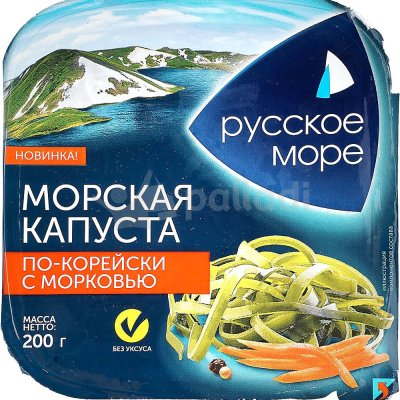 Морская капуста маринованная Русское Море по-корейски 200г с морковью