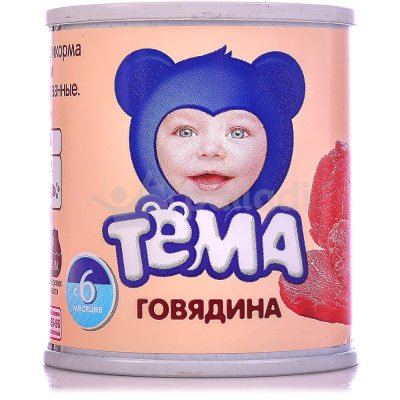 Мясное пюре Тема 100г говядина