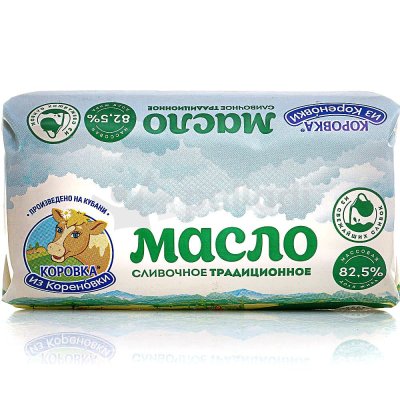 Масло сливочное Коровка из Кореновки 82,5% 170г ГОСТ