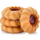 Печенье Курабье 500г с малиновым джемом
