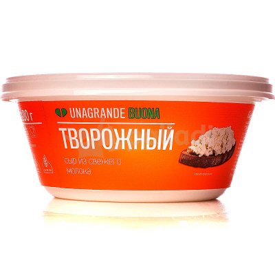 Сыр Творожный UNAGRANDE biona 180г Умалат