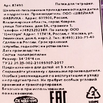 Папка с ручками А4 Тролли на молнии 34*24*4см арт 87490