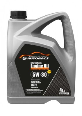 Моторное масло 5W30 ACEA C3 API SN+PAO AUTOBACS FULLY SYNTHETIC ENGINE OIL 4л
          Артикул: A00032738