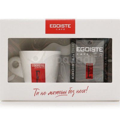 Подарочный набор кофе EGOISTE Noir 100г + кружка 