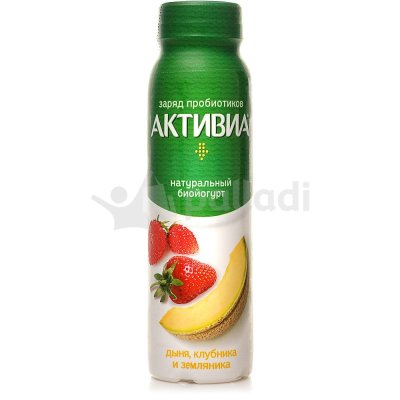 АктиБио 260г биойогурт питьевой Дыня/клубника/земляника