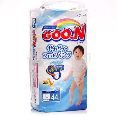 Трусики GOON для мальчиков L 9-14кг 44шт