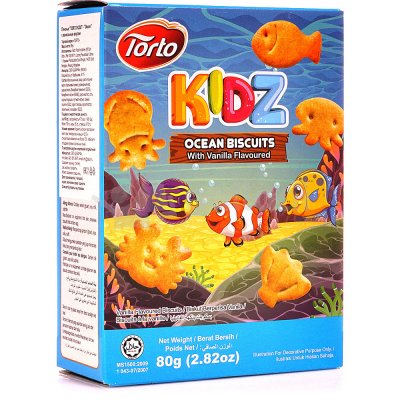 Печенье Torto Kids Океан 80г с ванильным вкусом