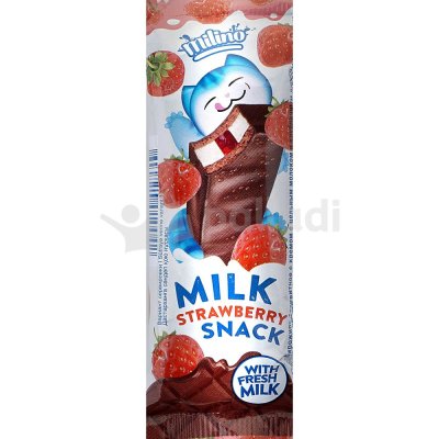 Пирожное Milk Snack Milino 30г бисквитное клубника