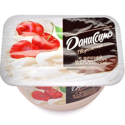 Даниссимо 130г Десерт молочный вишня маскарпоне Danone