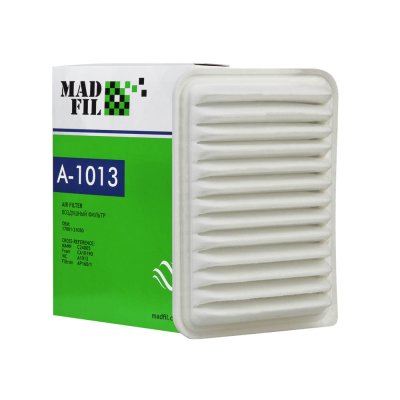 Фильтр воздушный MADFIL A-1013  (OEM 17801-21050)
          Артикул: A-1013