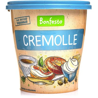 Сыр творожный Bonfesto Cremolle 65% 125г