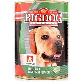 Консервы для собак индейка с белым зерном 850г Big Dog Зоогурман 