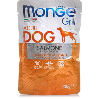 Monge Dog Grill Pouch Кусочки с лососью для собак 100г 3123