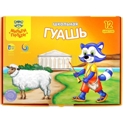 Гуашь Мульти-Пульти 12 цветов 35мл ГД_10273