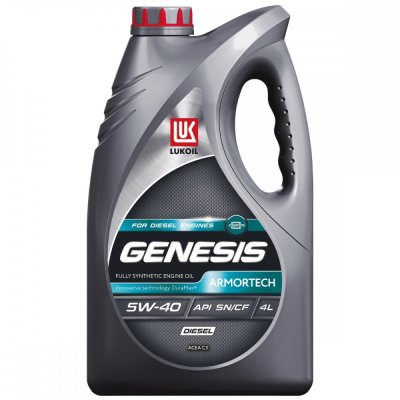 Масло моторное 5W40 SN/CF C3 LUKOIL GENESIS ARMORTECH DIESEL dexos2 4л синтетическое
          Артикул: 3149129