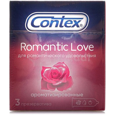 Презервативы CONTEX Romantic Love ароматизированные 3шт